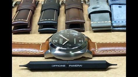 how to change strap on panerai luminor|panerai strap replacement instructions.